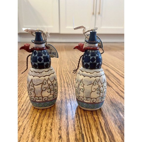 Jim Shore Snowman 2011 with Winter Scene Ornament Christmas Figurine #4023469 - Picture 9 of 10